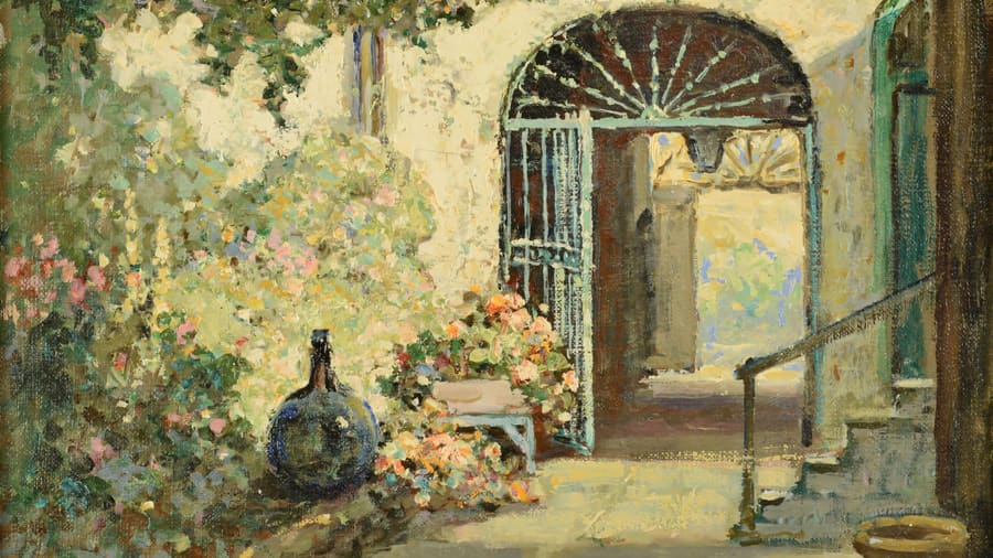 Abbott Fuller Graves, New Orleans Courtyard