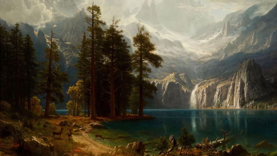 Albert Bierstadt, Among the Sierra Nevada California