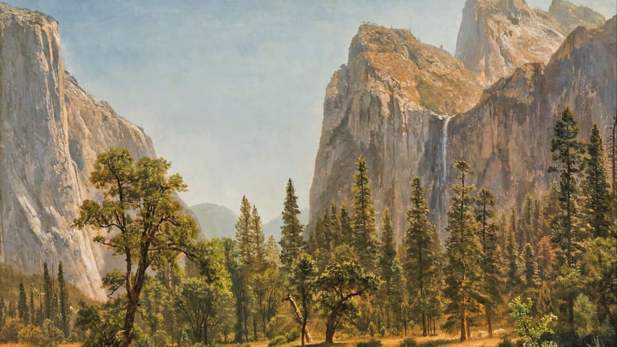 Albert Bierstadt, Bridal Veil Falls Yosemite Valley
