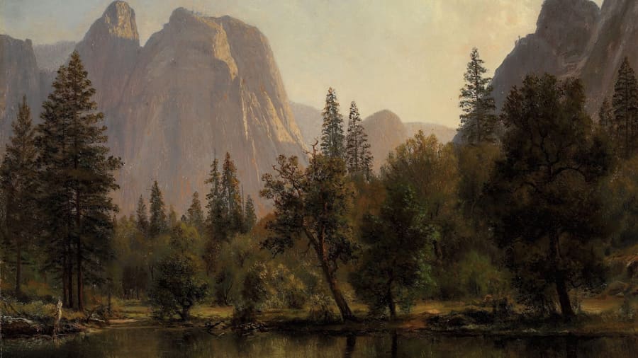 Albert Bierstadt, Cathedral Rocks Yosemite Valley