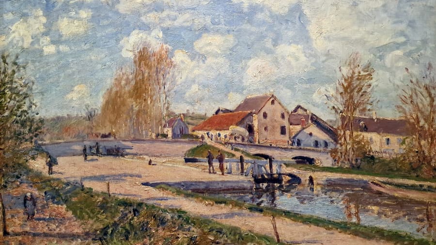 Alfred Sisley, The Burgundy Lock at Moret Spring