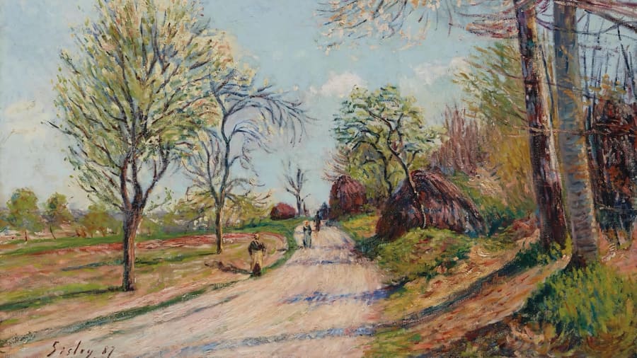 Alfred Sisley, The Road To Veneux