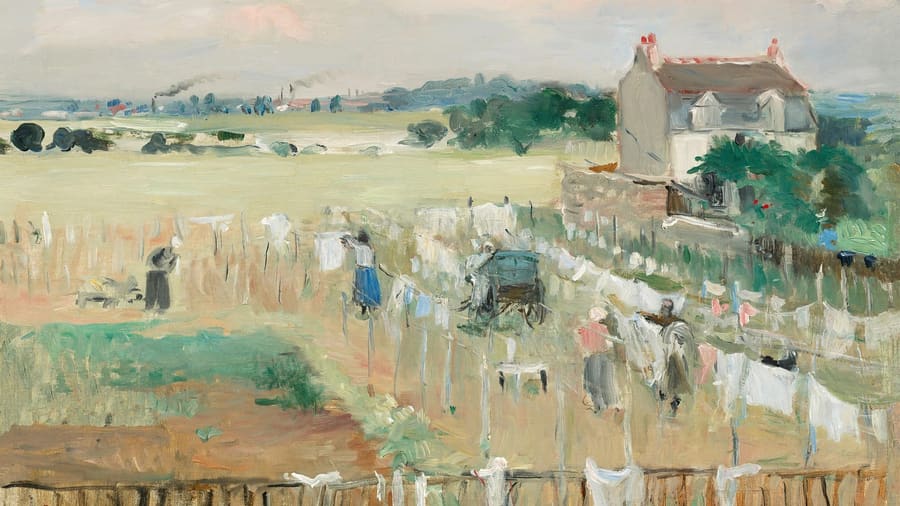 Berthe Morisot, Hanging the Laundry out to Dry