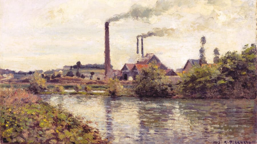 Camille Pissarro, The Factory at Pontoise