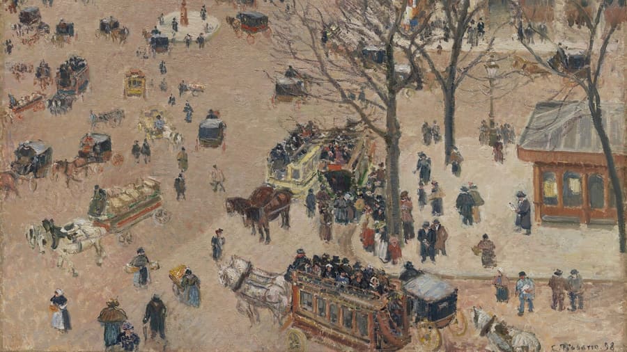 Camille Pissarro, The Place du Théâtre Français