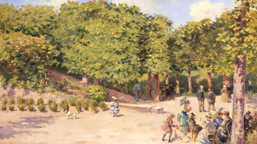 Camille Pissarro, Town Park in Pontoise