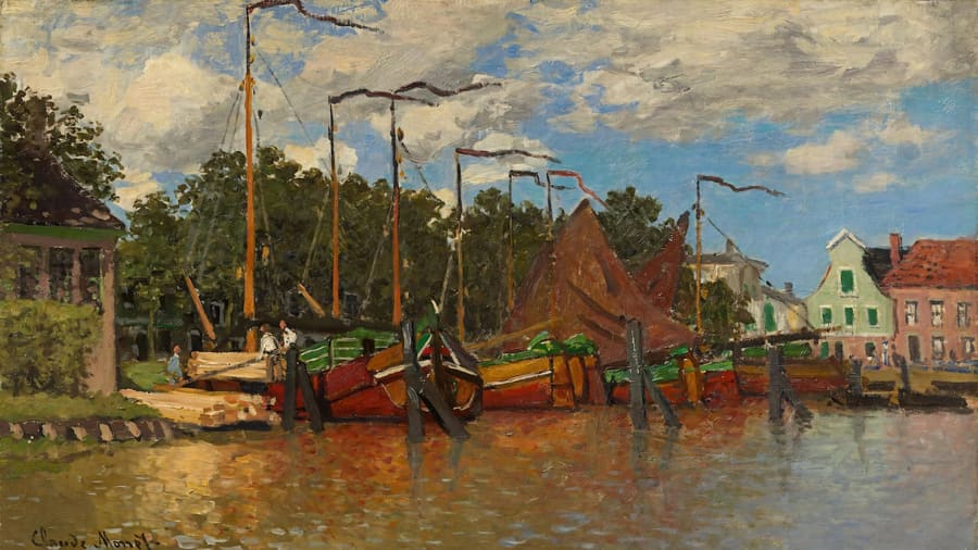 Claude Monet, Boats at Zaandamn