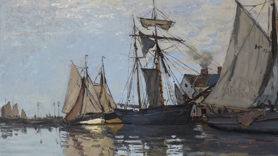 Claude Monet, Boats in the Port of Honfleur