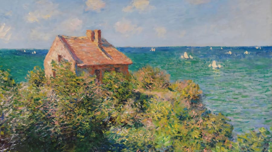 Claude Monet, Fisherman s Cottage on the Cliffs at Varengeville