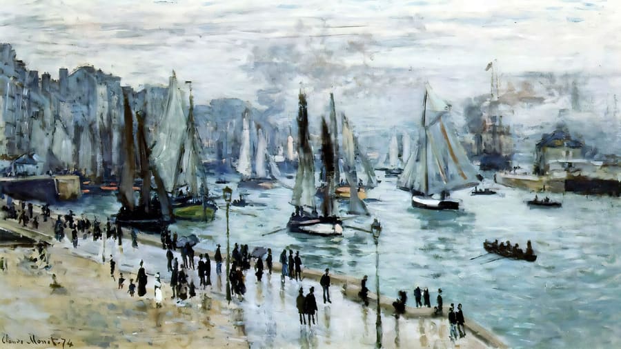 Claude Monet, Fishing Boats Leaving the Harbor