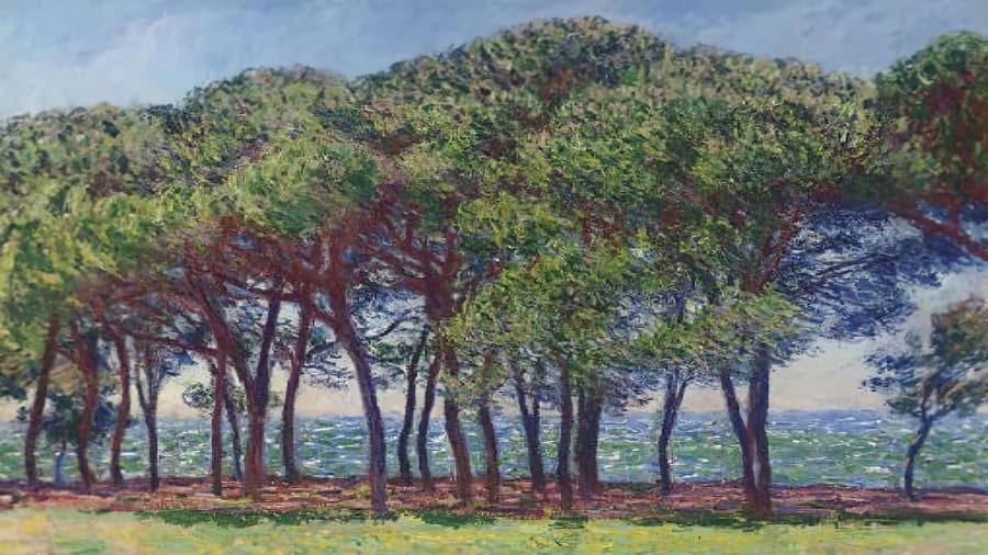 Claude Monet, Pine Trees Cap d Antibes