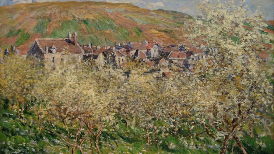 Claude Monet, Plum Trees In Blossom