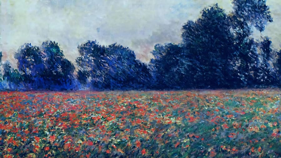 Claude Monet, Poppies at Giverny