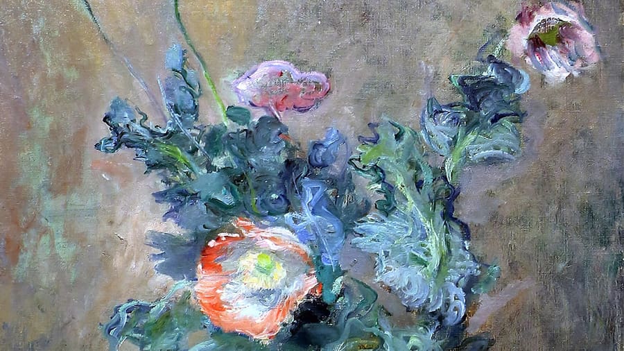 Claude Monet, Poppies in a Chinese Vase Detail