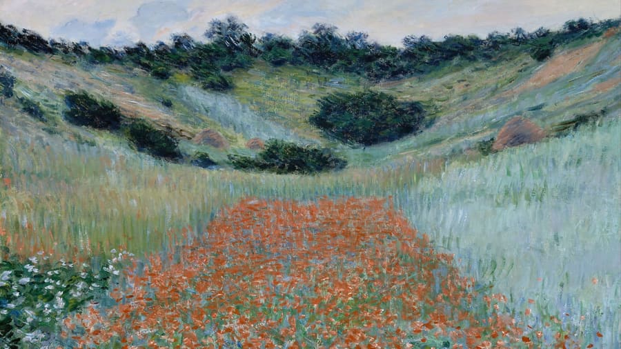 Claude Monet, Poppy Field in a Hollow near Giverny