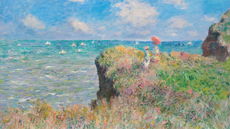 Claude Monet, The Cliff Walk at Pourville