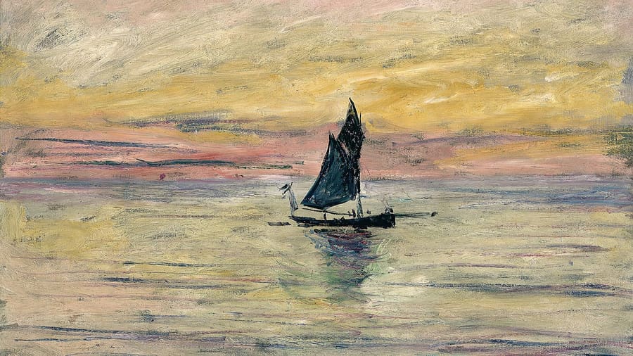 Claude Monet, The Sailing Boat Evening Effect
