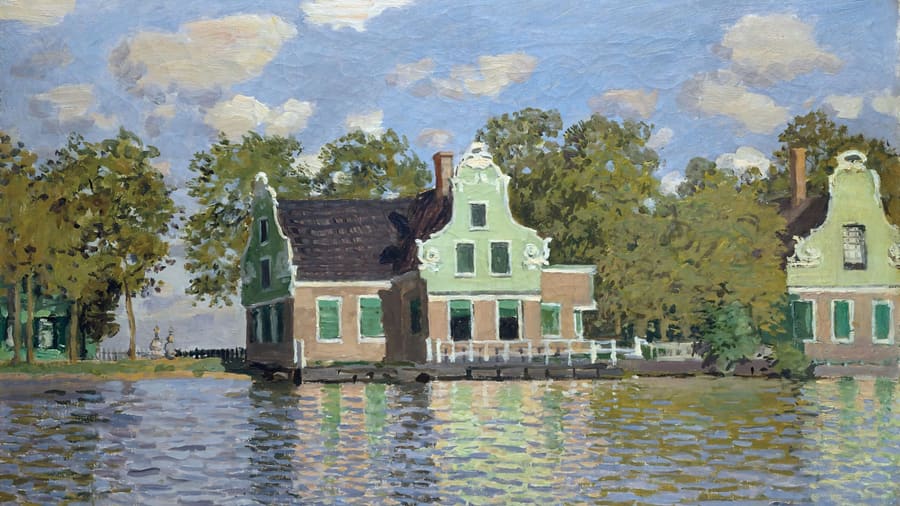 Claude Monet, The House on the River Zaan in Zaandam