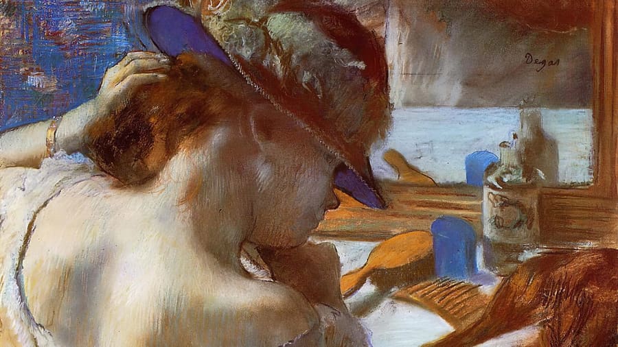 Edgard Degas, At the Mirror
