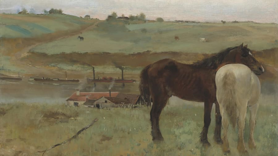 Edgard Degas, Horses in the Meadow