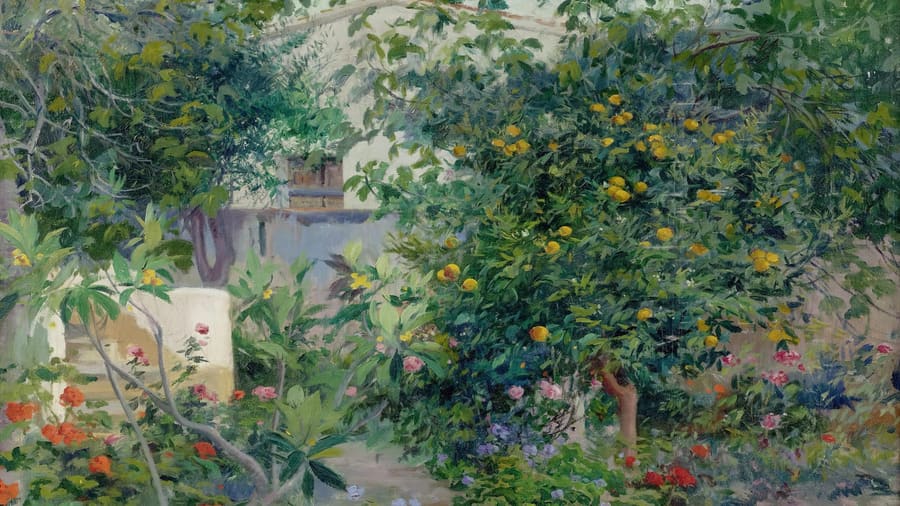 Eliseo Meifren y Roig, Garden with Flowers