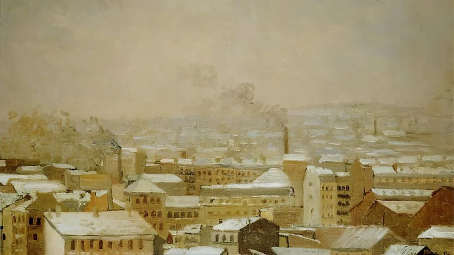 Gustave Caillebotte, Rooftops in the Snow Paris