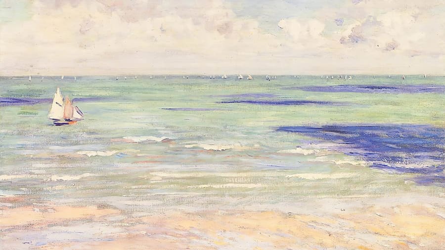 Gustave Caillebotte, Seascape Regatta at Villers