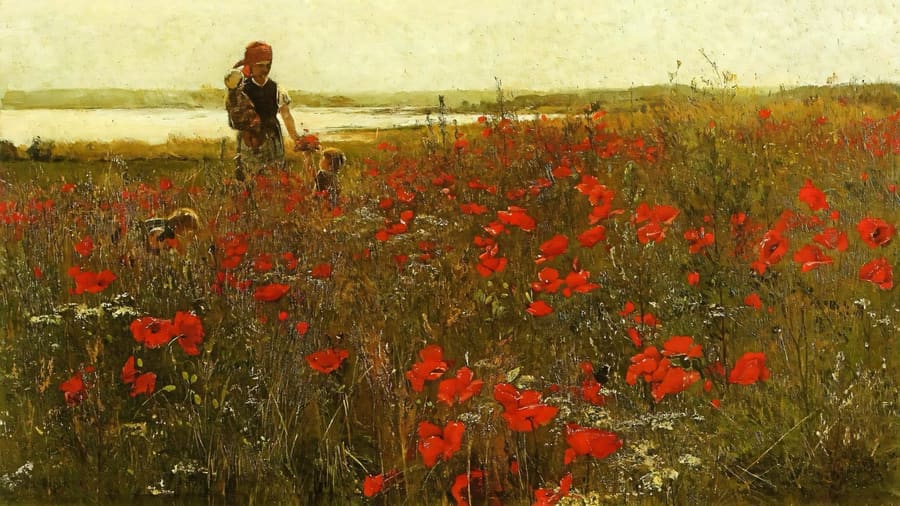 John Leslie Breck, Poppies