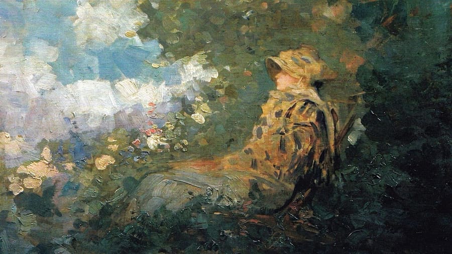 Nicolae Grigorescu, Woman In The Garden