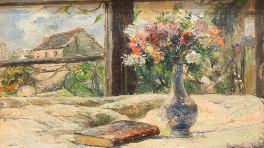 Paul Gauguin, Vase of Flowers at the Window