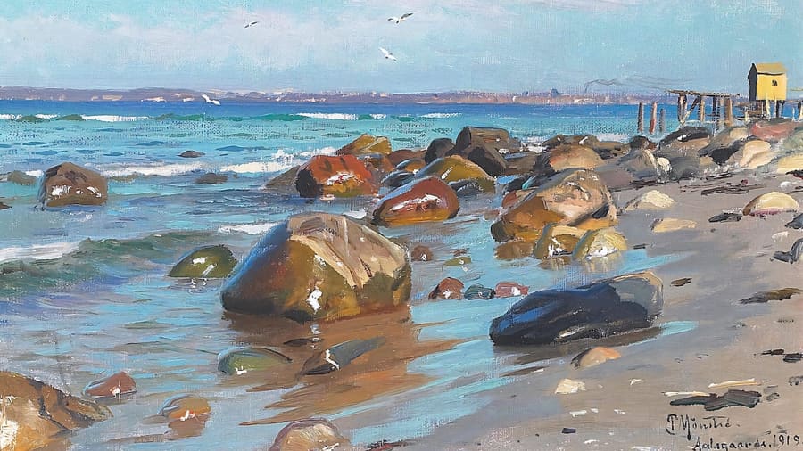 Peder Mønsted, Coastal View From Aalsgaarde