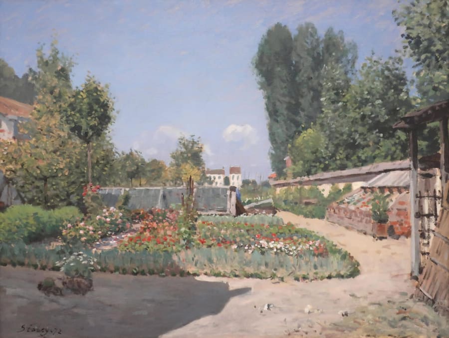 Alfred Sisley, The Kitchen Garden Le Potager
