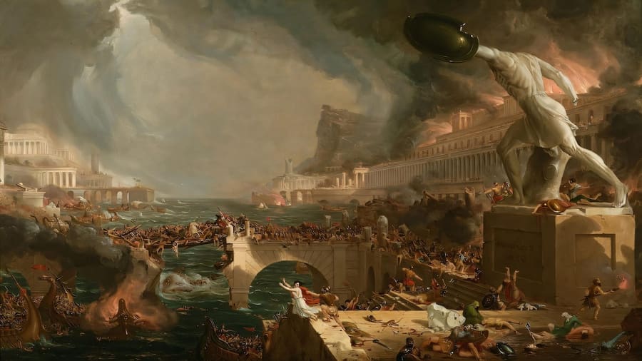Thomas Cole, The Course of Empire Destruction