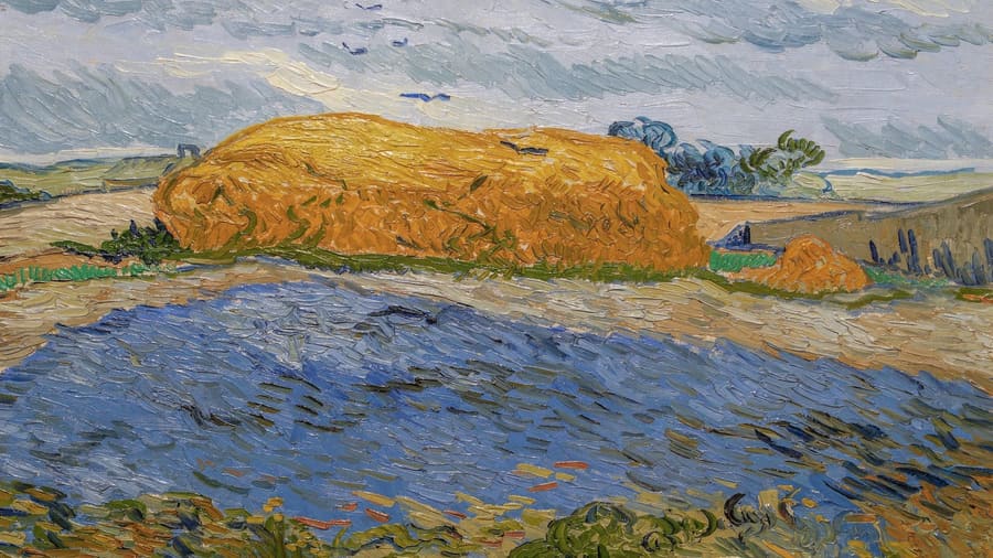 Vincent van Gogh, Wheat Stack under a Cloudy Sky
