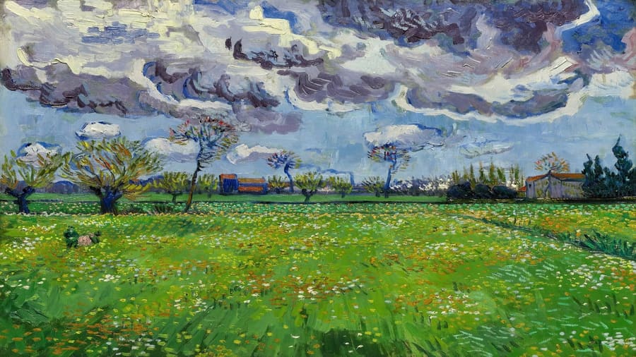 Vincent van Gogh, Landscape Under a Stormy Sky