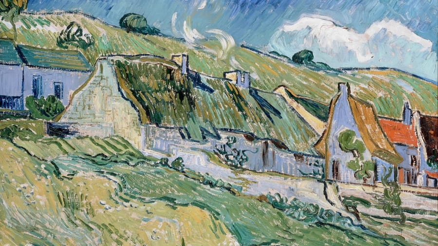 Vincent van Gogh, Thatched Cottages and Houses