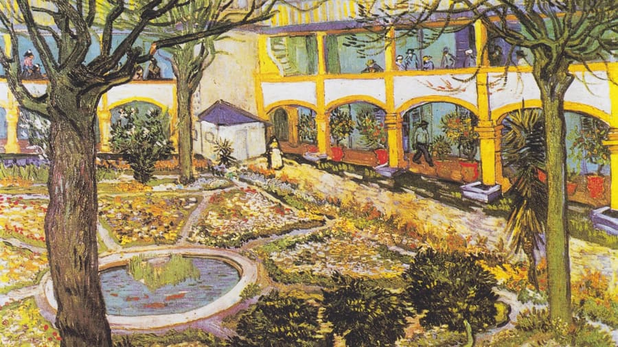 Vincent van Gogh, The Courtyard of the Hospital at Arles