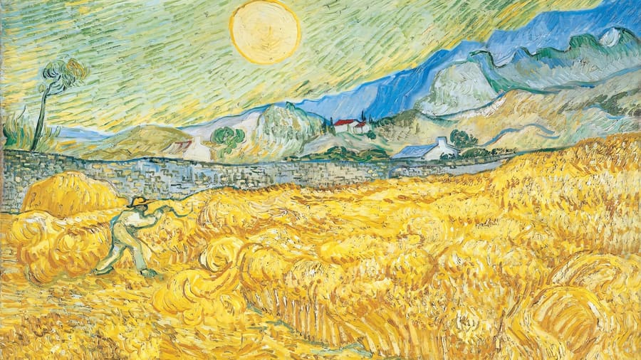Vincent van Gogh, Wheat Field Behind Saint
