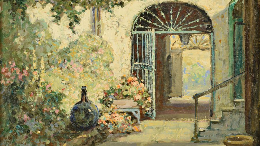 Abbott Fuller Graves, New Orleans Courtyard