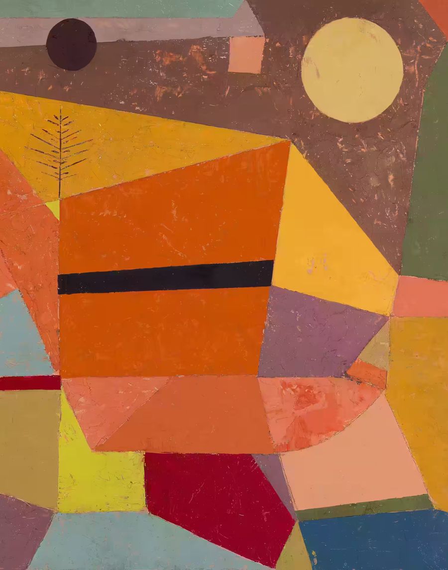 Paul Klee, Abstract Paul Klee Joyful Mountain