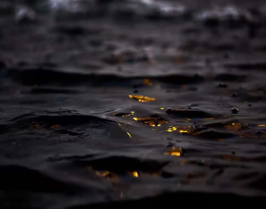 , Black Gold Abstract Minimalist