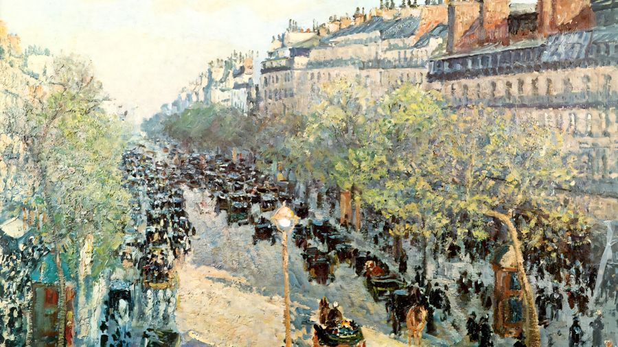 Camille Pissarro, The Boulevard Montmartre on a Spring Morning