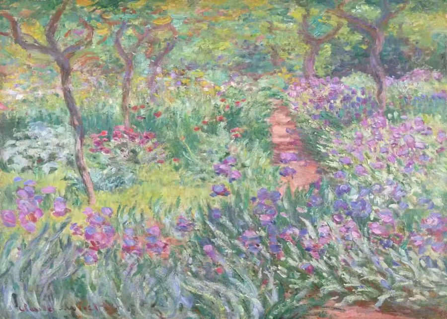 Claude Monet, Claude Monet Garden Irises Decor