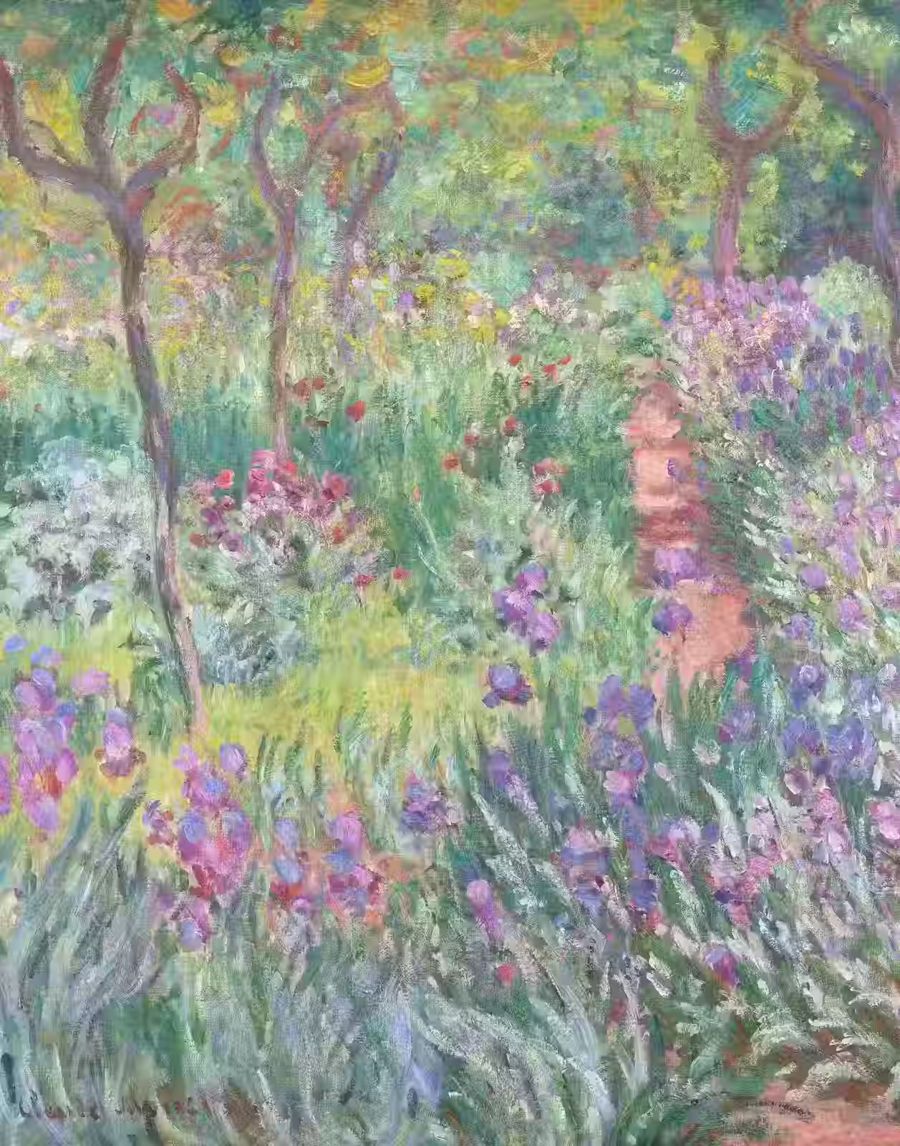 Claude Monet, Claude Monet Garden Irises Decor