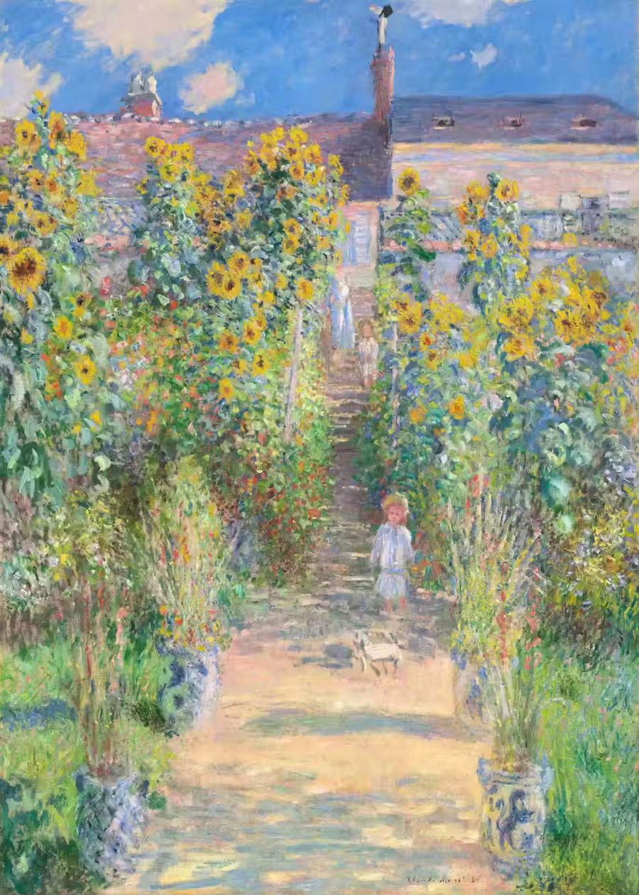 Claude Monet, Claude Monet Garden Sunflowers Decor