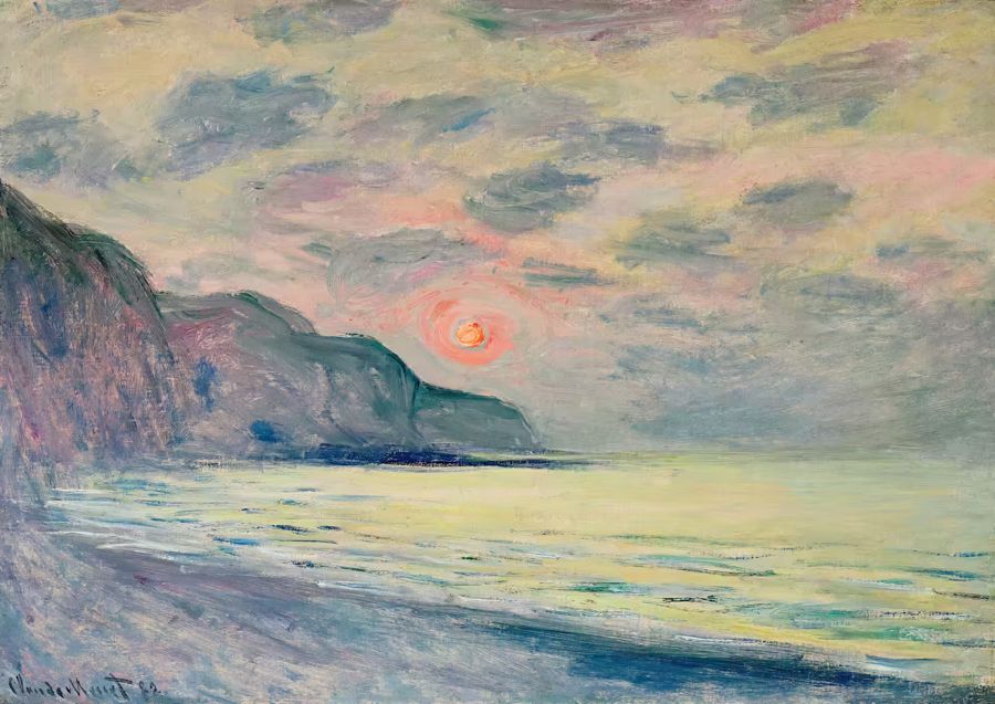 Claude Monet, Claude Monet Sunset Seascape Ocean