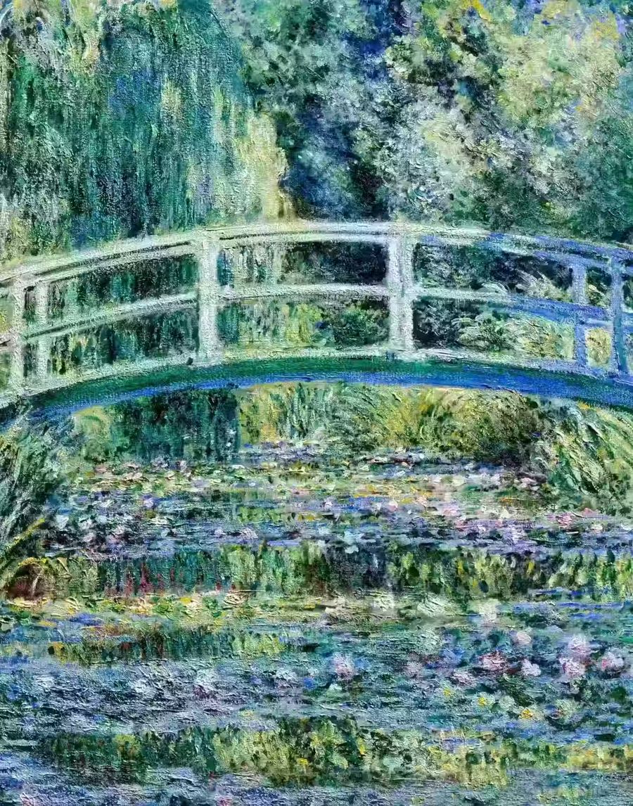 Claude Monet, Water Lilies and  Bridge