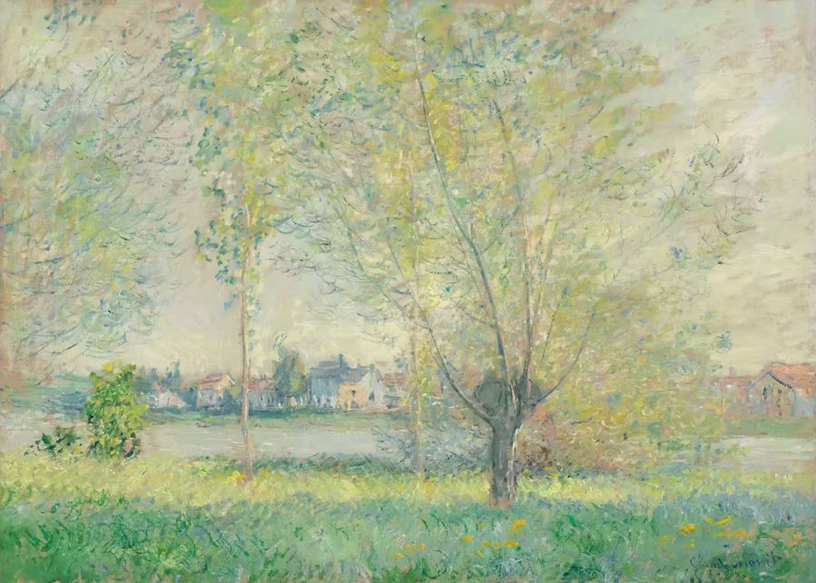 Claude Monet, Claude Monet Willows Landscape Fine