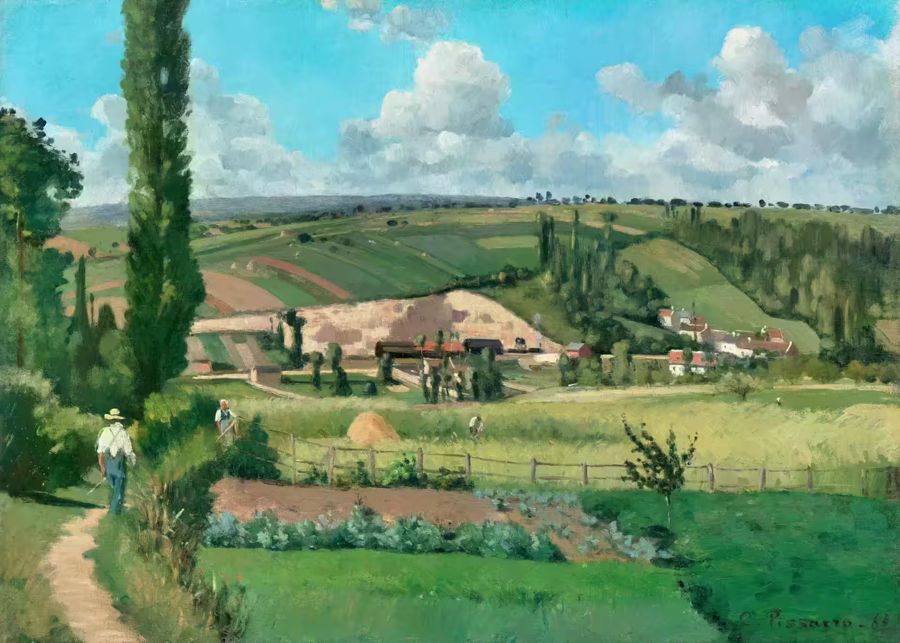 Countryside, Country Farmhouse Landscape Fine