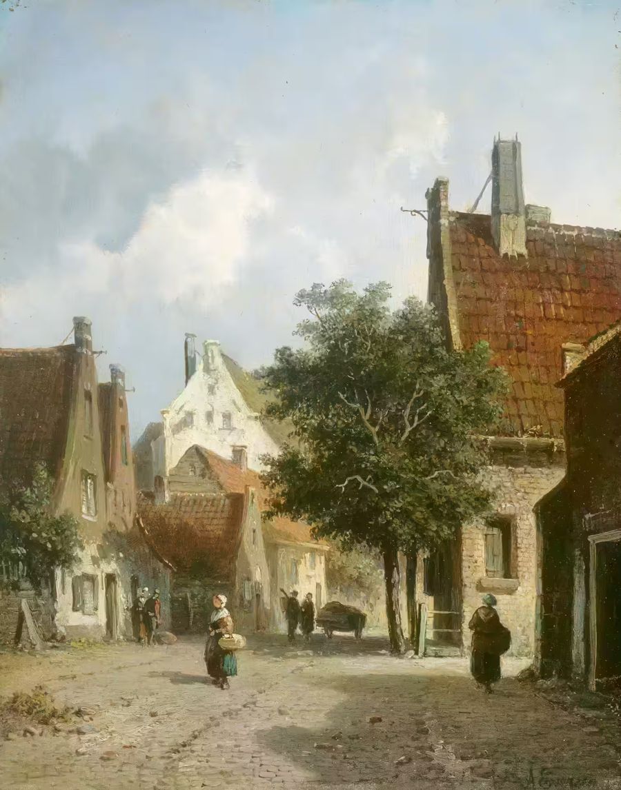 Countryside, Country Rustic European Village Antique